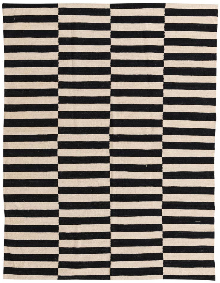 Detail image of 5' 6 x 7' 10 Hand Woven Kilim Modern Wool Rug