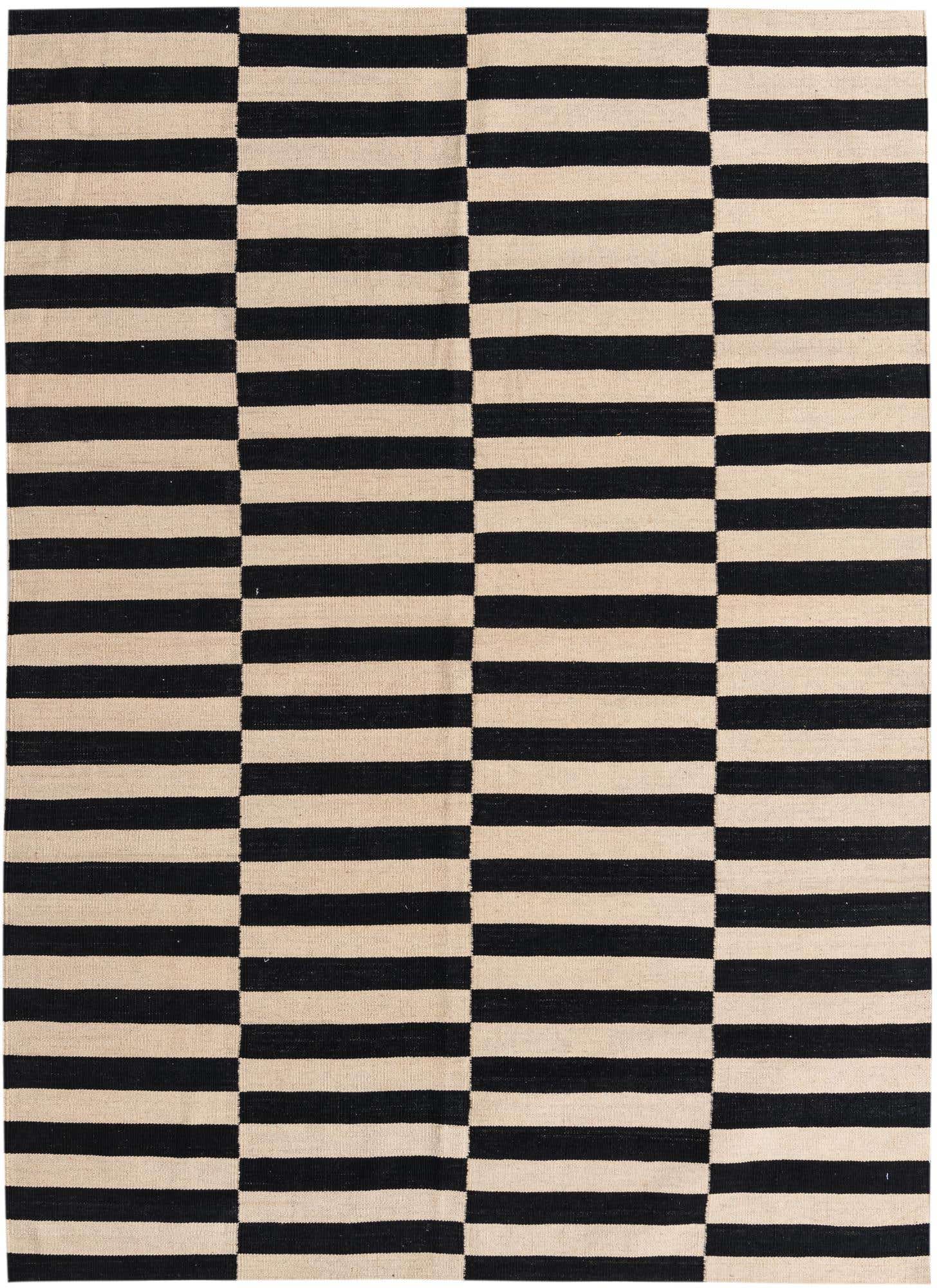 5' 8 x 7' 11 Hand Woven Kilim Modern Wool Rug