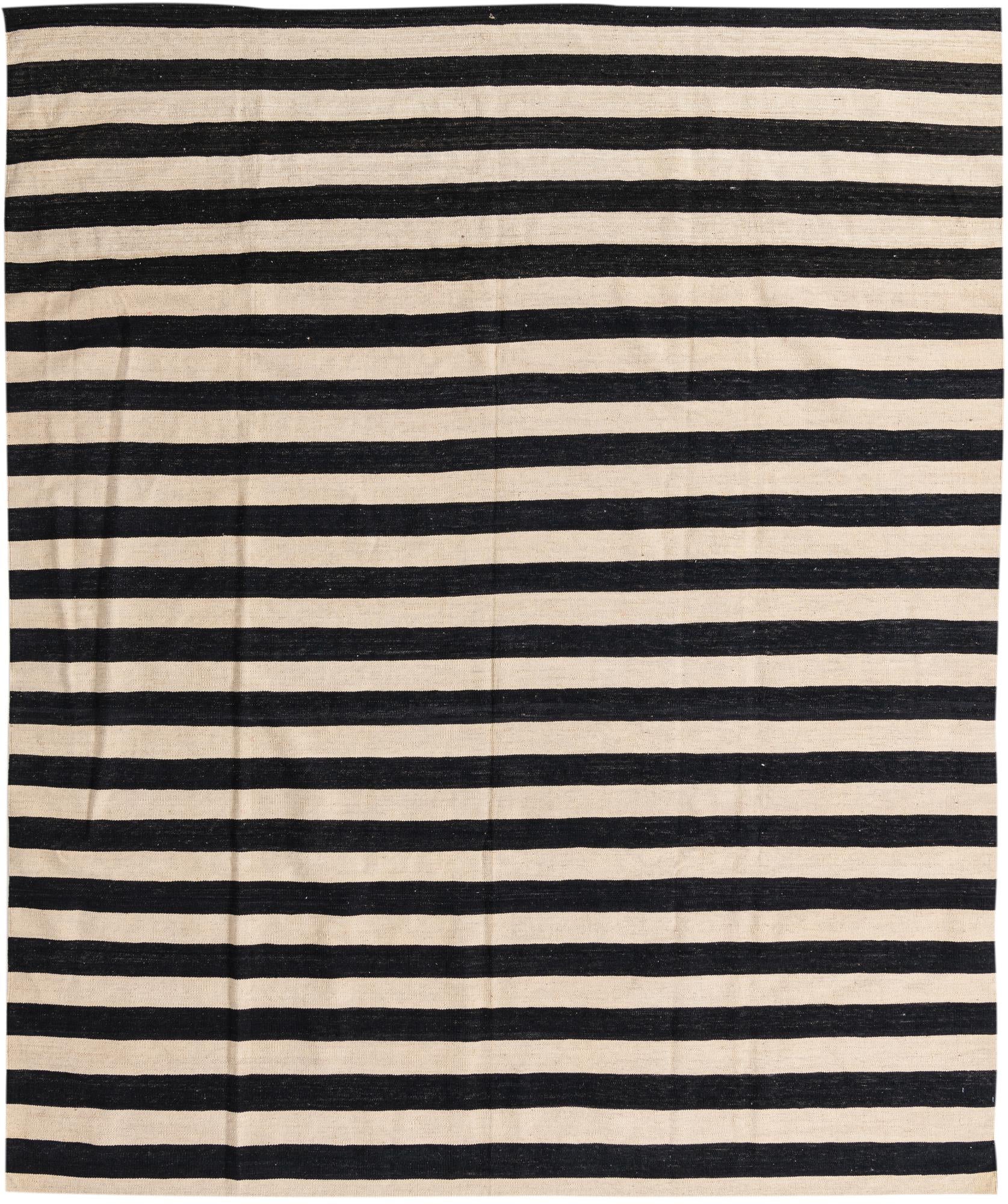 8' 2 x 9' 9 Hand Woven Kilim Modern Wool Rug