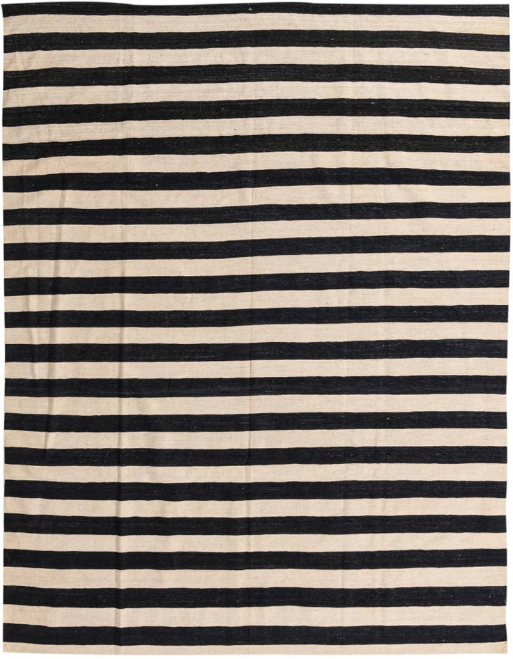 Detail image of 8' 2 x 9' 9 Hand Woven Kilim Modern Wool Rug