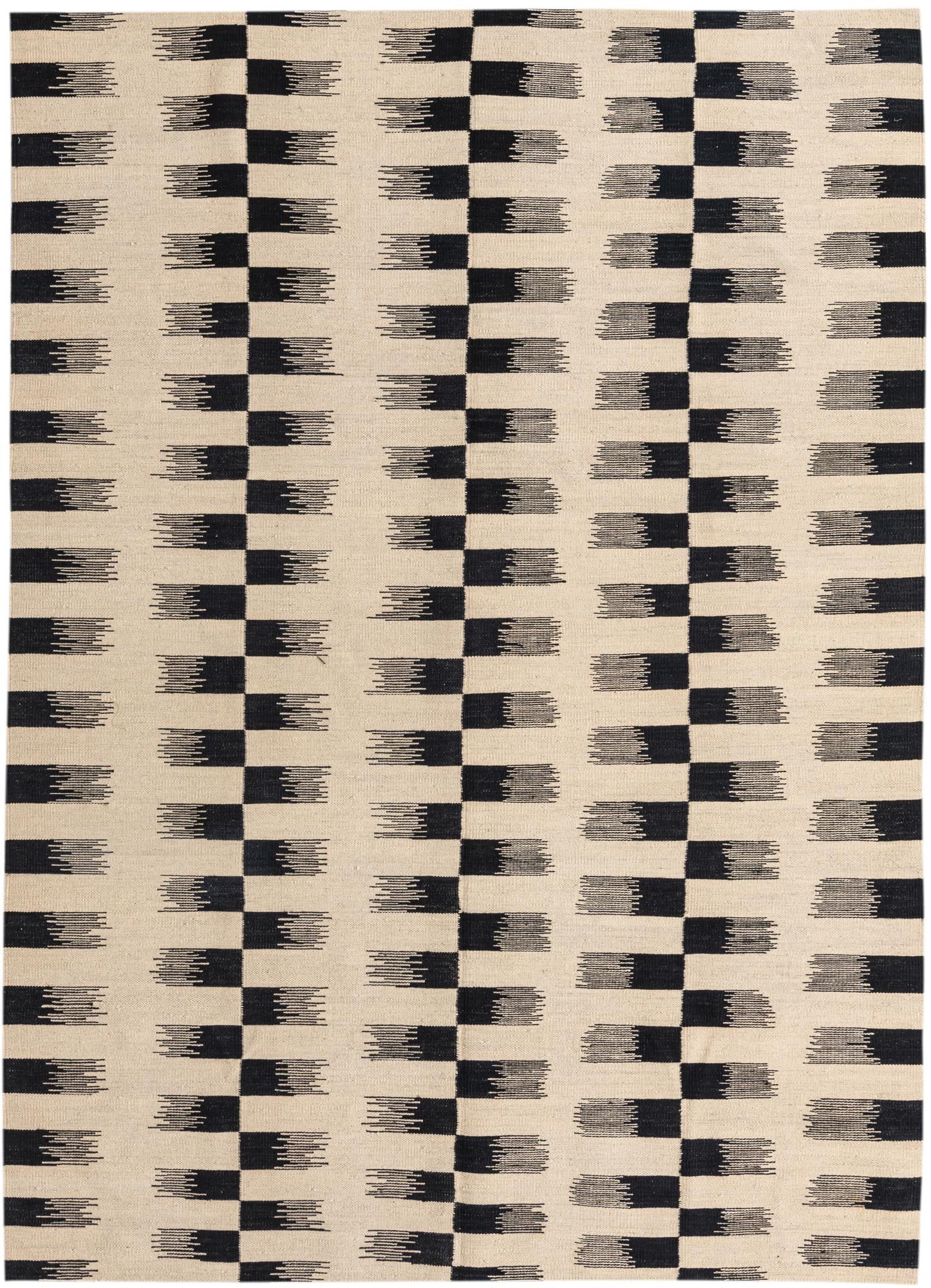 5' 5 x 7' 9 Hand Woven Kilim Modern Wool Rug