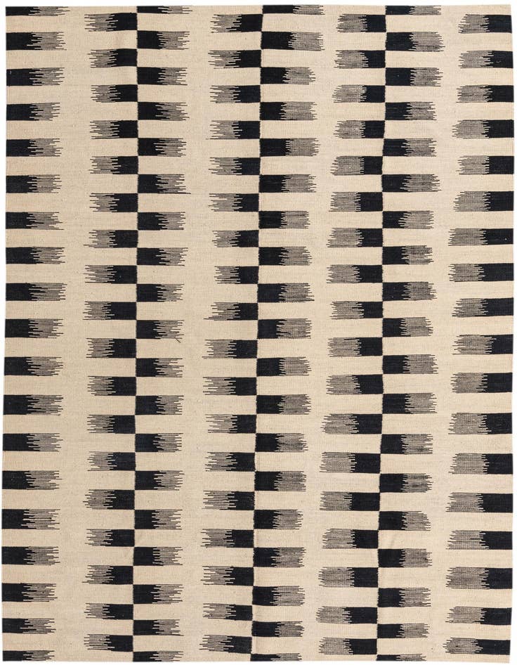 Detail image of 5' 5 x 7' 9 Hand Woven Kilim Modern Wool Rug