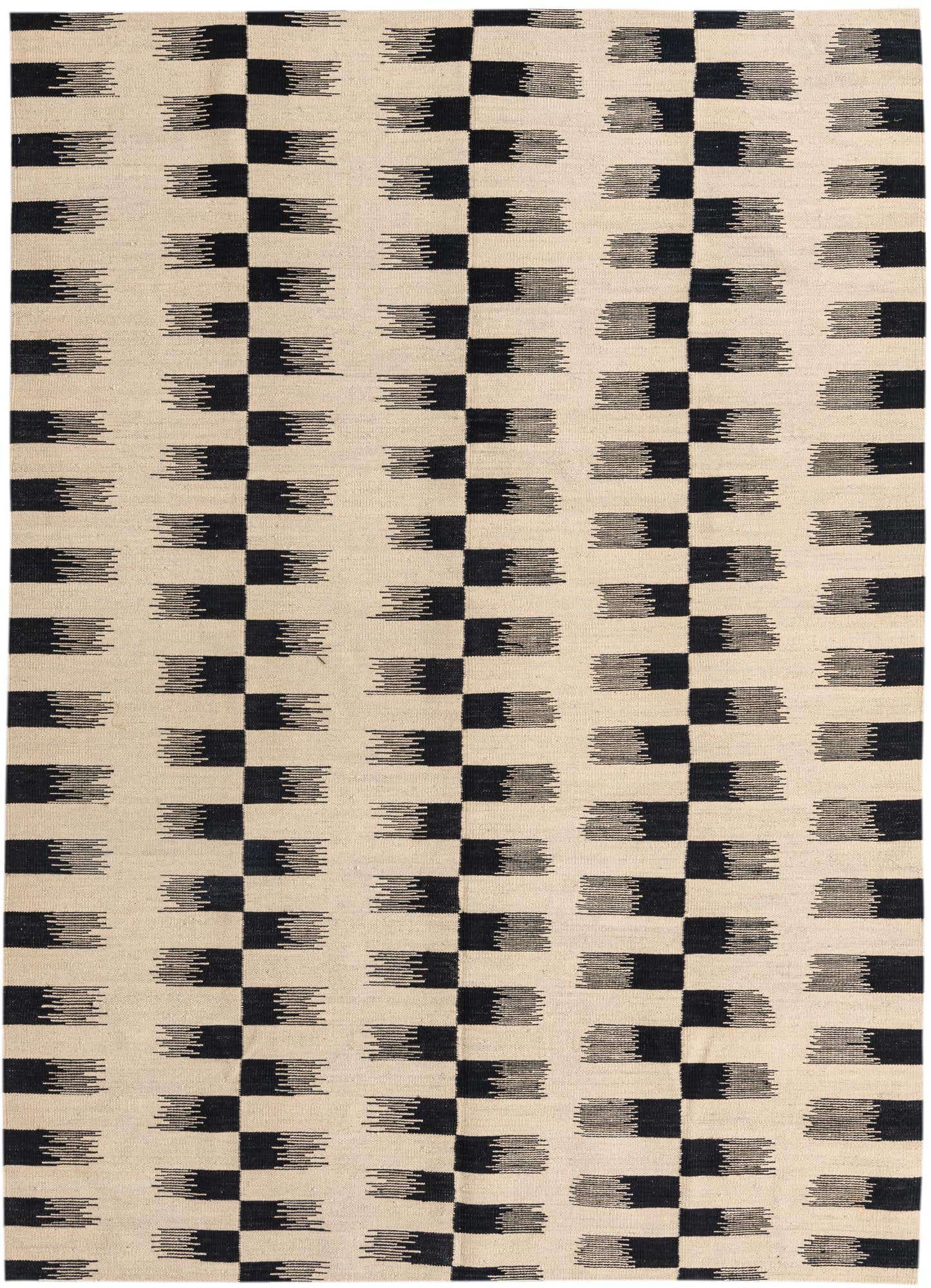 5' 5 x 7' 9 Hand Woven Kilim Modern Wool Rug