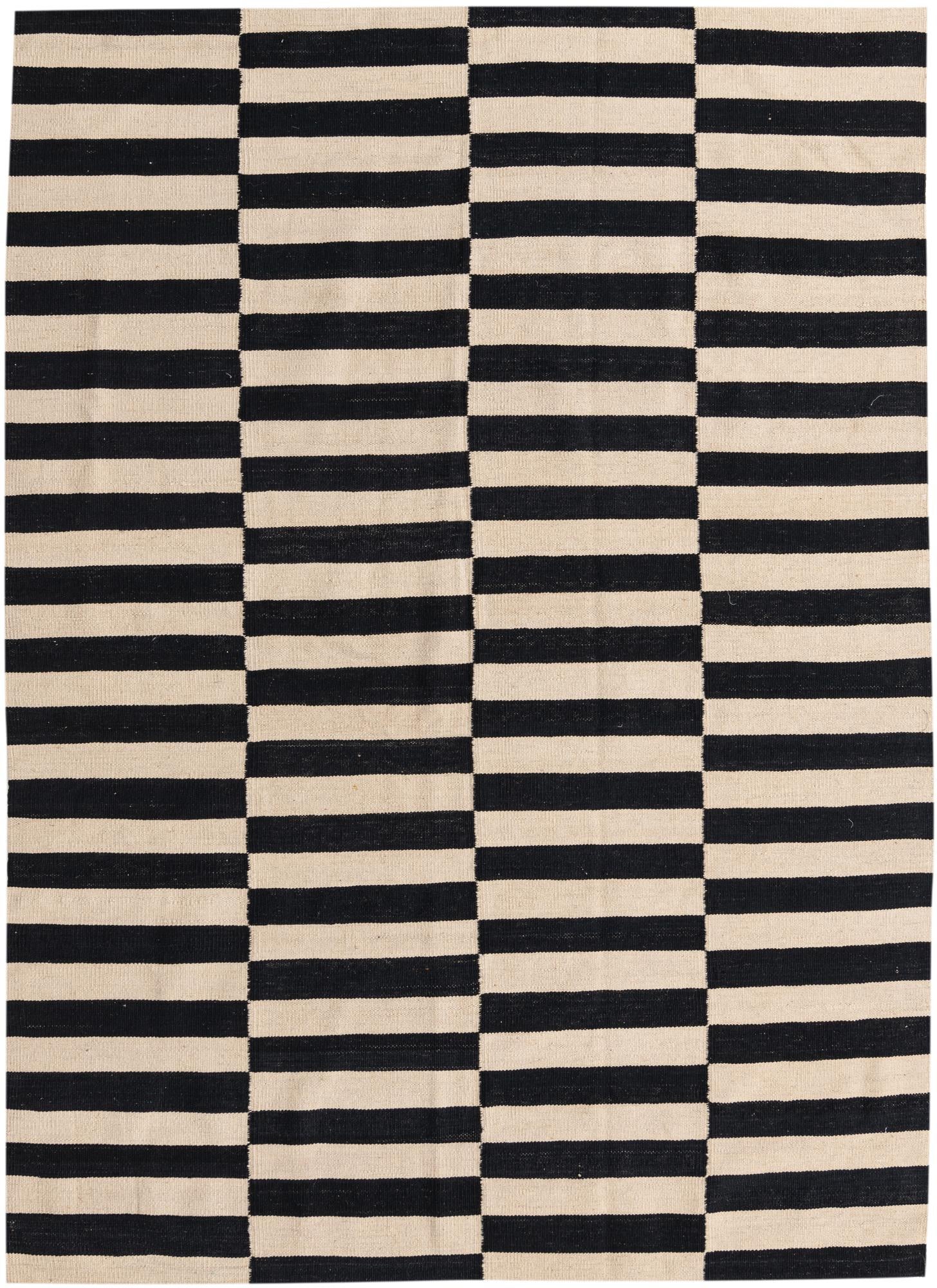 5' 8 x 7' 11 Hand Woven Kilim Modern Wool Rug