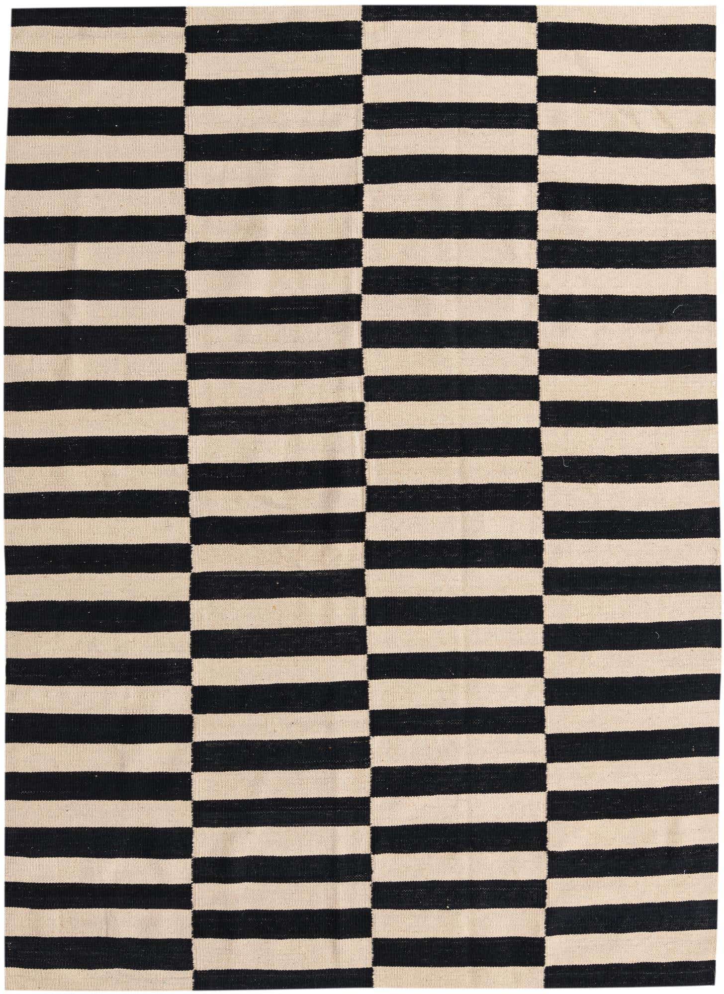 5' 8 x 7' 11 Hand Woven Kilim Modern Wool Rug