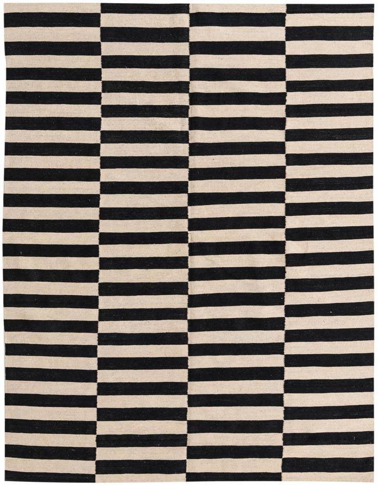 Detail image of 5' 7 x 7' 9 Hand Woven Kilim Modern Wool Rug