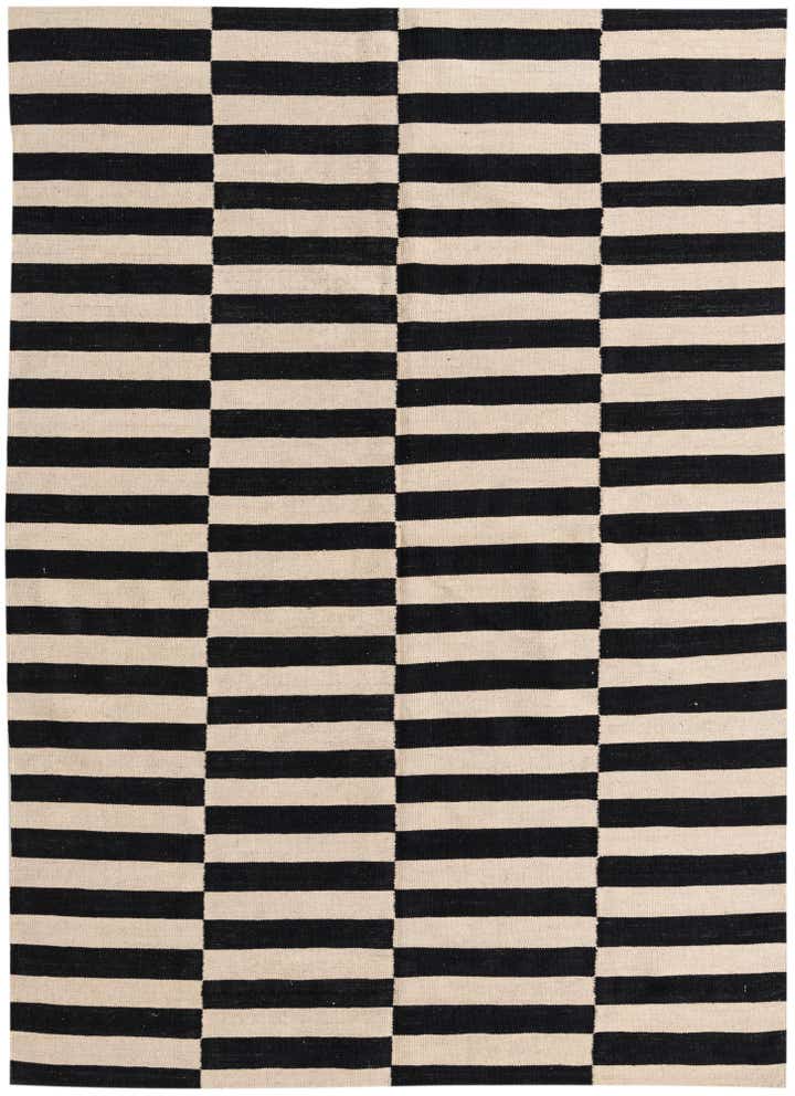 5' 7 x 7' 9 Hand Woven Kilim Modern Wool Rug