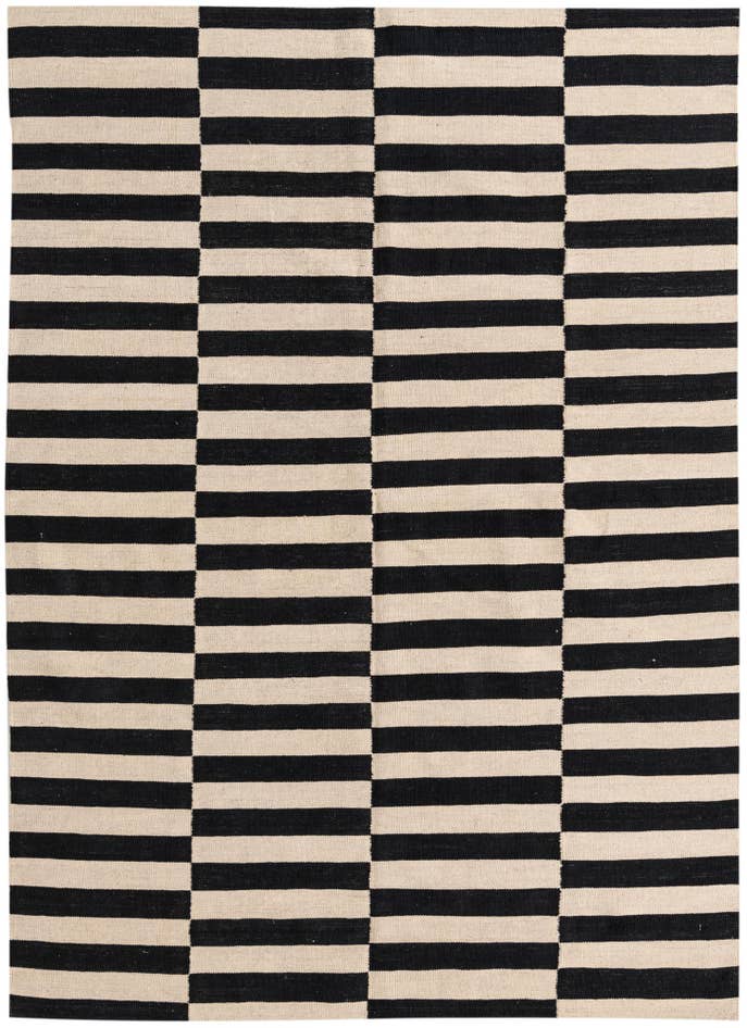 Detail image of 5' 7 x 7' 9 Hand Woven Kilim Modern Wool Rug