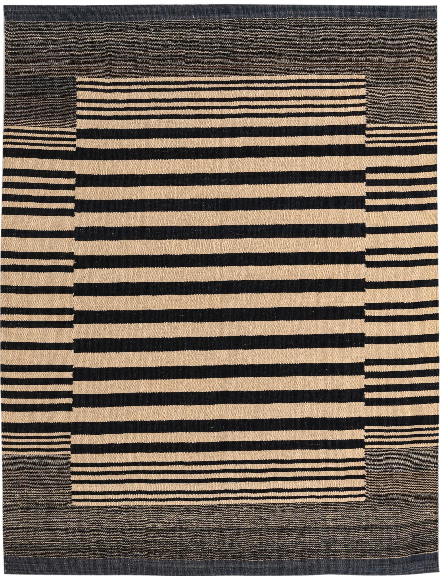 4' 8 x 6' 4 Hand Woven Kilim Modern Wool Rug