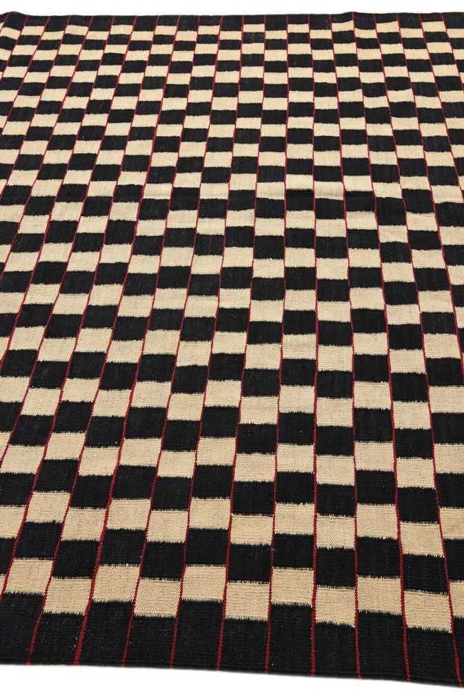 6' 8 x 9' 6 Hand Woven Kilim Modern Wool Rug