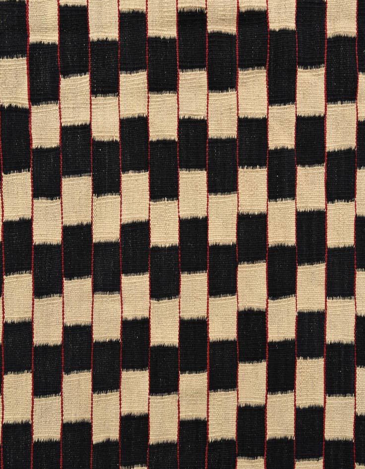 Detail image of 6' 8 x 9' 6  Hand Woven Kilim Modern Wool Rug