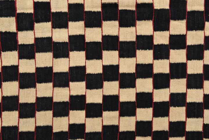 6' 8 x 9' 6 Hand Woven Kilim Modern Wool Rug