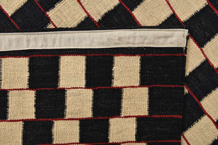 6' 8 x 9' 6 Hand Woven Kilim Modern Wool Rug