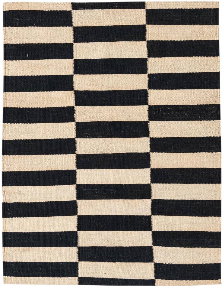 Detail image of 2' 8 x 3' 9 Hand Woven Kilim Modern Wool Rug