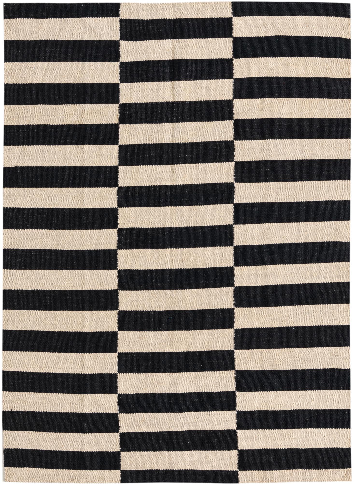 3' 6 x 4' 9 Hand Woven Kilim Modern Wool Rug