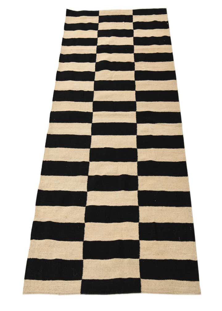 3' 4 x 4' 10 Hand Woven Kilim Modern Wool Rug
