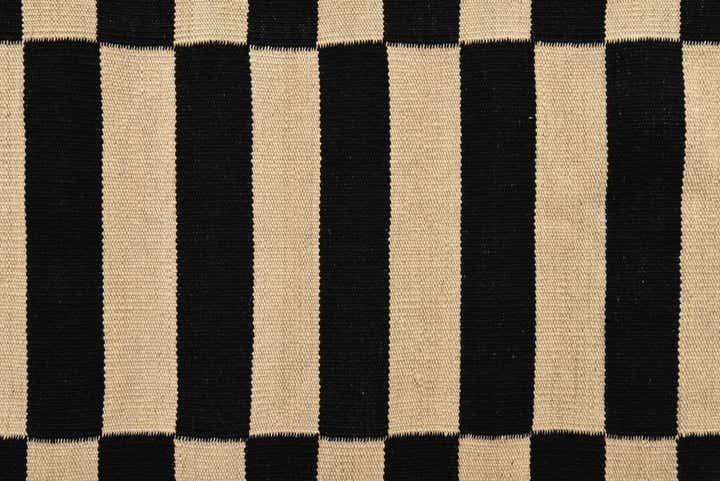 3' 4 x 4' 10 Hand Woven Kilim Modern Wool Rug