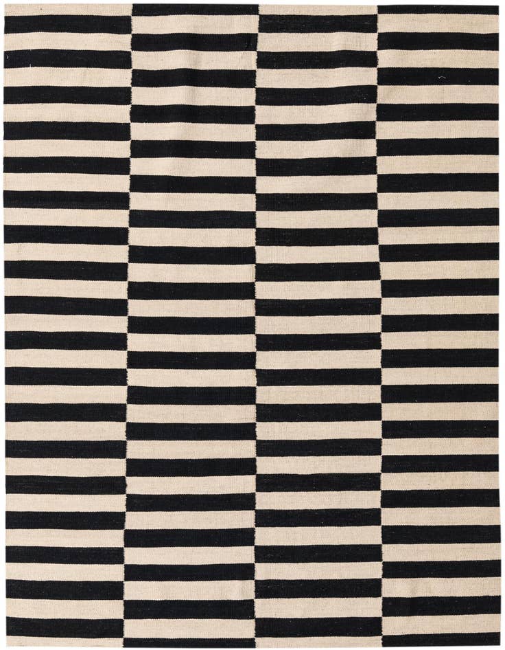 Detail image of 5' 8 x 7' 9 Hand Woven Kilim Modern Wool Rug