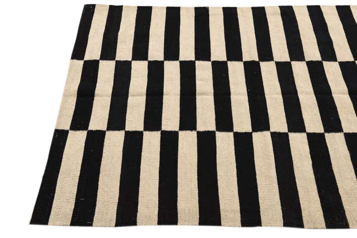 100cm x 145cm Handgewebt Kilim Modern Wolle Teppich