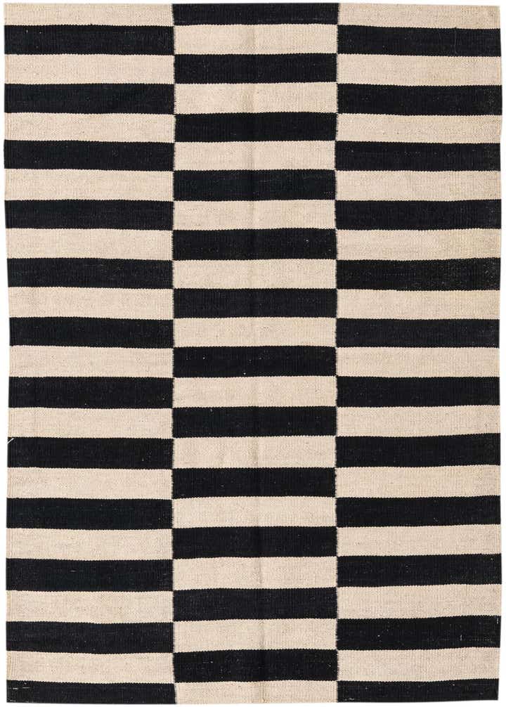 100cm x 145cm Handgewebt Kilim Modern Wolle Teppich