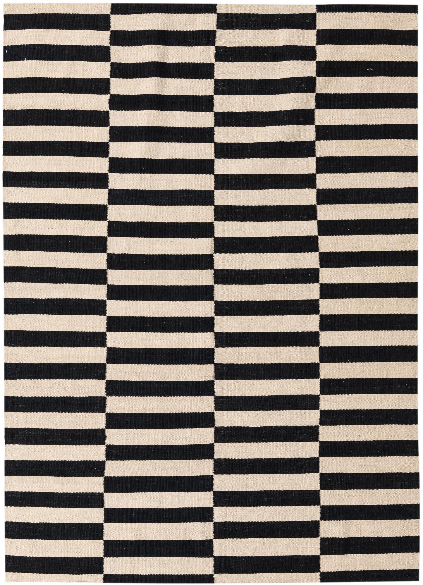5' 6 x 7' 9 Hand Woven Kilim Modern Wool Rug