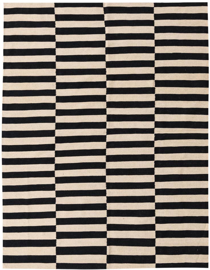 Detail image of 5' 6 x 7' 9 Hand Woven Kilim Modern Wool Rug