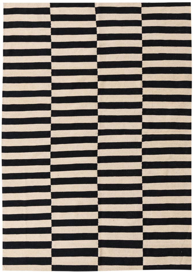 Detail image of 5' 6 x 7' 9 Hand Woven Kilim Modern Wool Rug