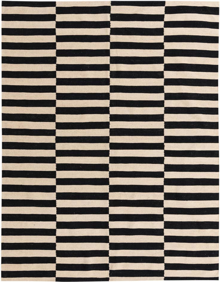Detail image of 5' 8 x 7' 11 Hand Woven Kilim Modern Wool Rug