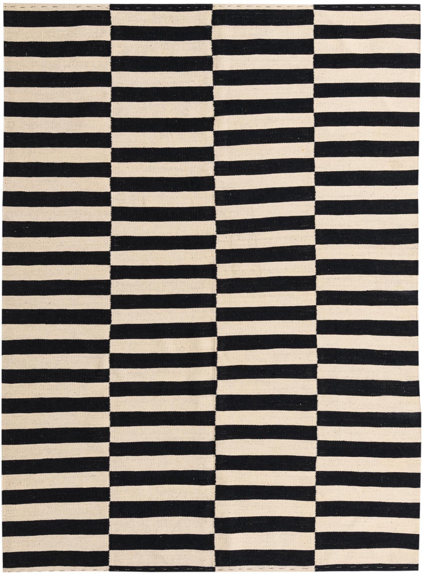 5' 7 x 7' 8 Hand Woven Kilim Modern Wool Rug