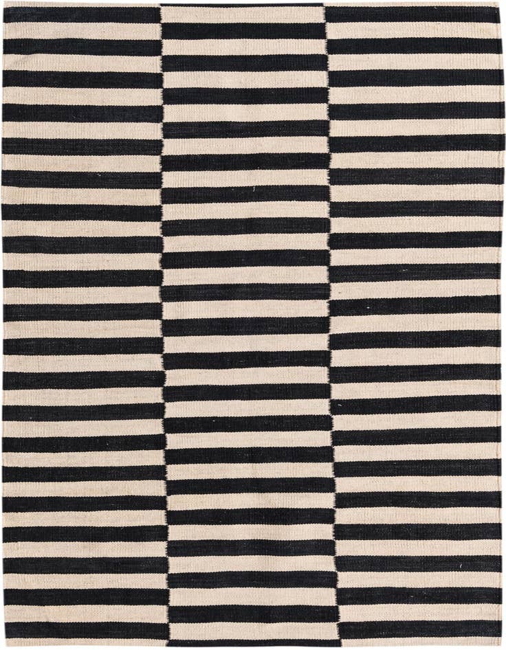 Detail image of 3' 6 x 6' 4 Hand Woven Kilim Modern Wool Rug