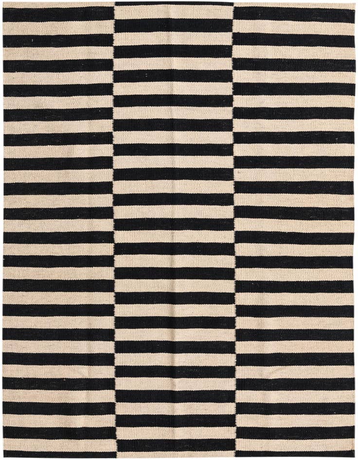 Detail image of 3' 5 x 6' 3 Hand Woven Kilim Modern Wool Rug