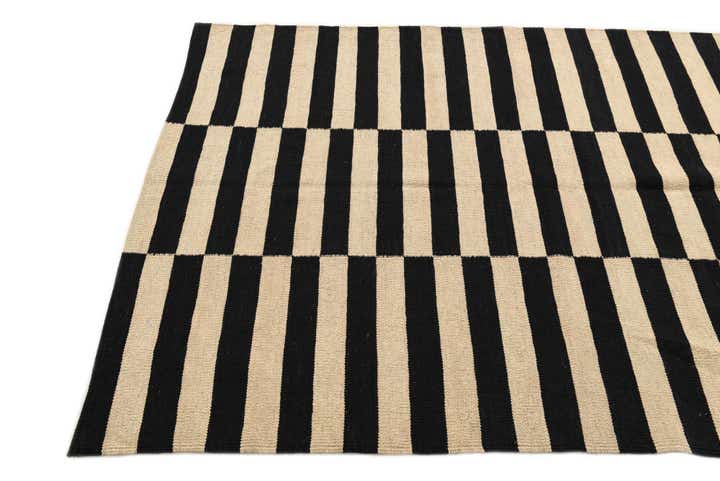 4' 2 x 5' 11 Hand Woven Kilim Modern Wool Rug