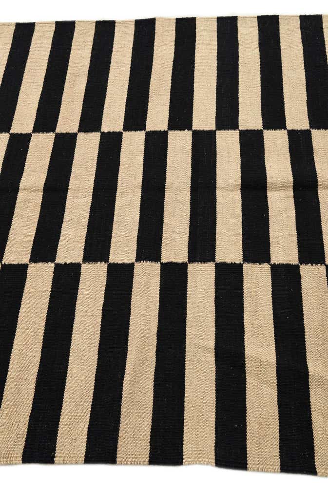 4' 2 x 5' 11 Hand Woven Kilim Modern Wool Rug