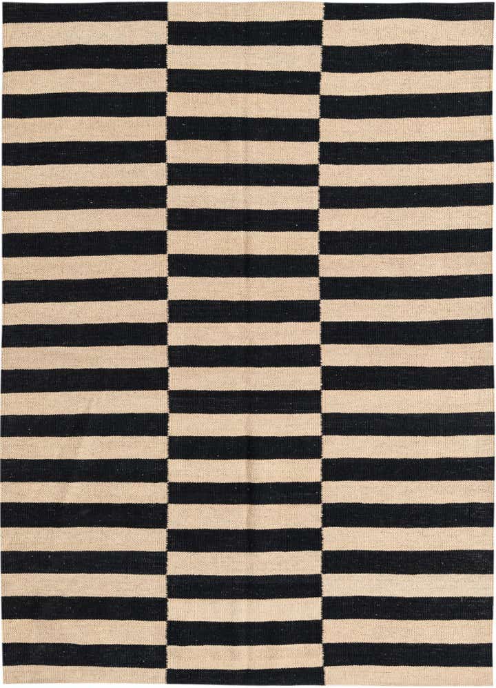 4' 2 x 5' 11 Hand Woven Kilim Modern Wool Rug