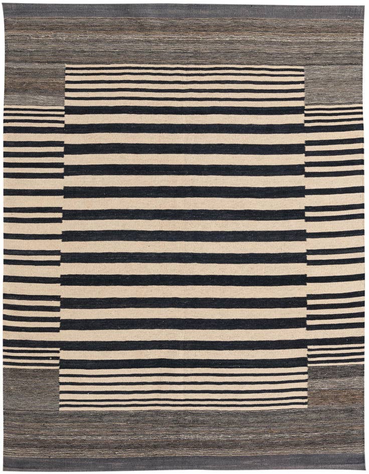 Detail image of 4' 9 x 6' 5 Hand Woven Kilim Modern Wool Rug