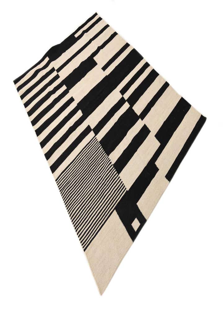 4' 8 x 6' 8 Hand Woven Kilim Modern Wool Rug