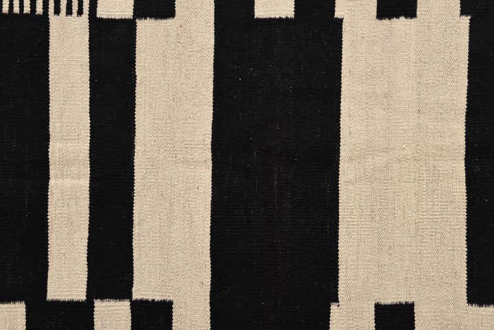 4' 8 x 6' 8 Hand Woven Kilim Modern Wool Rug