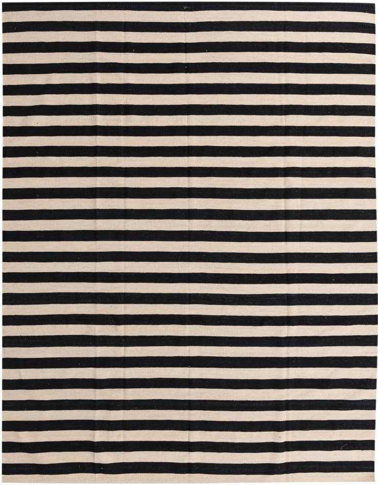 Detail image of 8' 6 x 11' 2 Hand Woven Kilim Modern Wool Rug