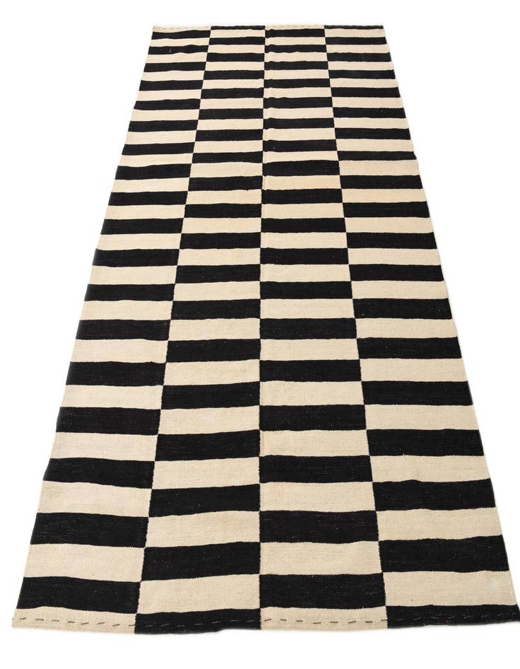 Detail image of 5' 8 x 7' 7  Hand Woven Kilim Modern Wool Rug