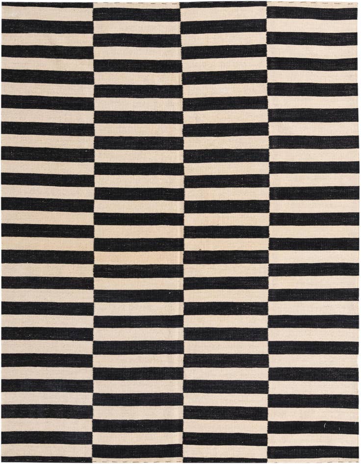 Detail image of 5' 8 x 7' 7 Hand Woven Kilim Modern Wool Rug
