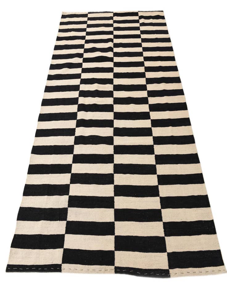 Detail image of 5' 8 x 7' 7  Hand Woven Kilim Modern Wool Rug