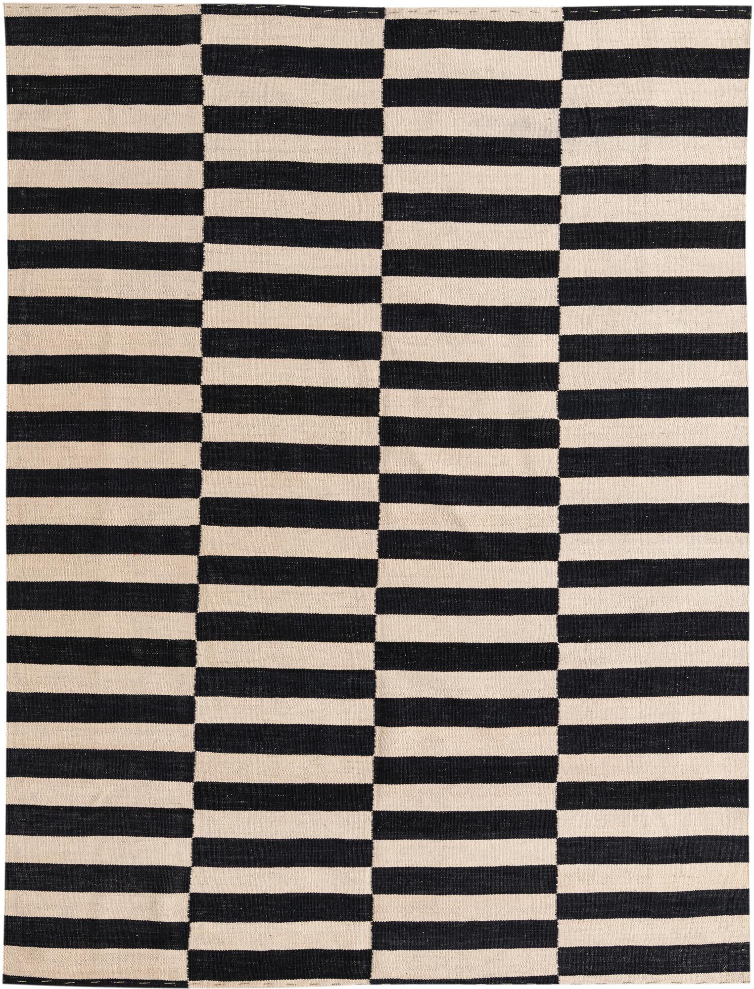 5' 8 x 7' 7 Hand Woven Kilim Modern Wool Rug