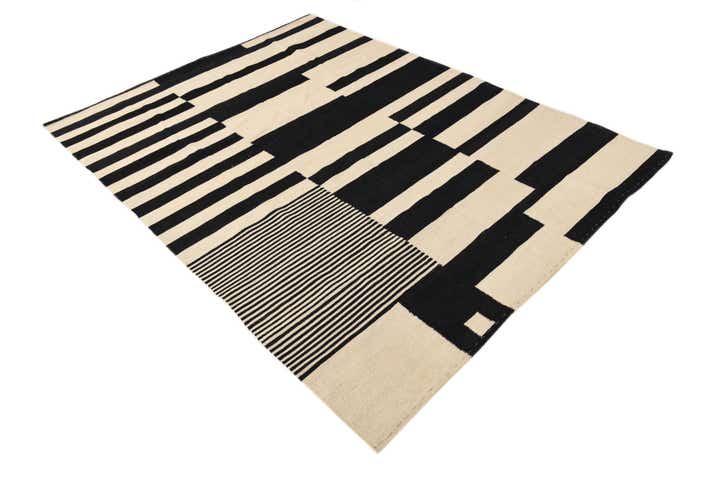 5' 7 x 7' 7 Hand Woven Kilim Modern Wool Rug