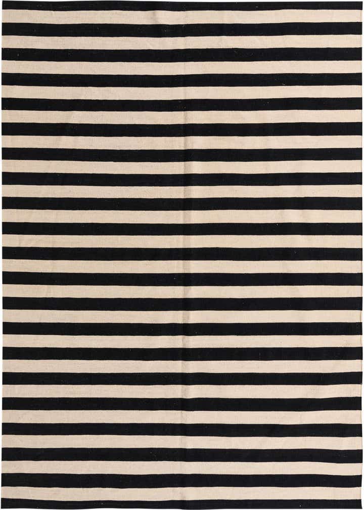 5' 7 x 7' 7 Hand Woven Kilim Modern Wool Rug