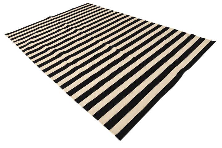 6' 7 x 9' 10 Hand Woven Kilim Modern Wool Rug
