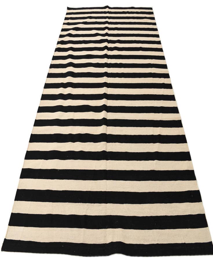 Detail image of 6' 7 x 9' 10  Hand Woven Kilim Modern Wool Rug