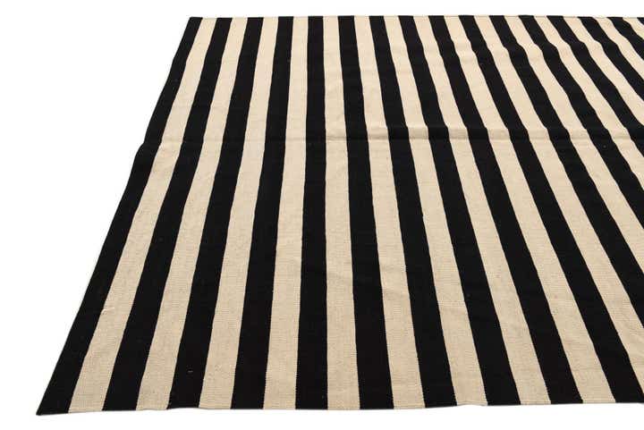 6' 7 x 9' 10 Hand Woven Kilim Modern Wool Rug