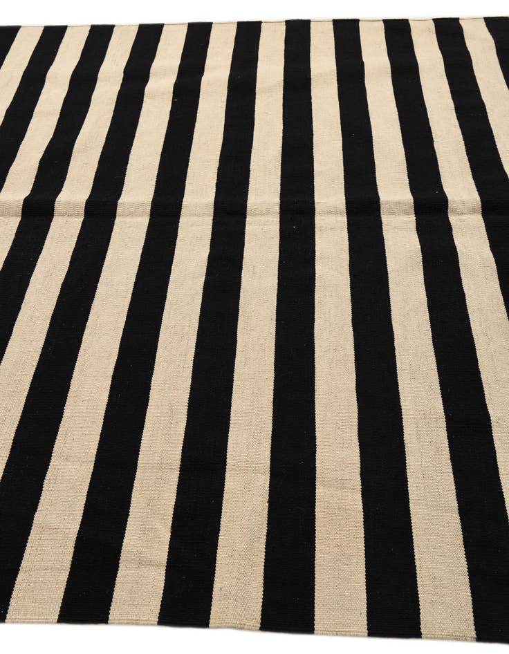 Detail image of 6' 7 x 9' 10  Hand Woven Kilim Modern Wool Rug