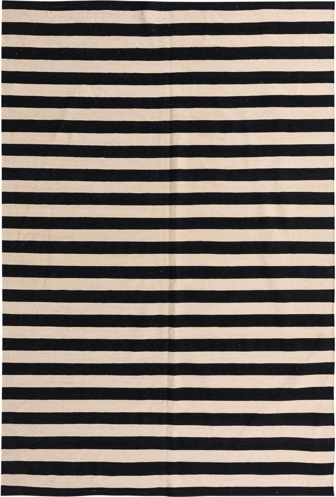 6' 7 x 9' 10 Hand Woven Kilim Modern Wool Rug