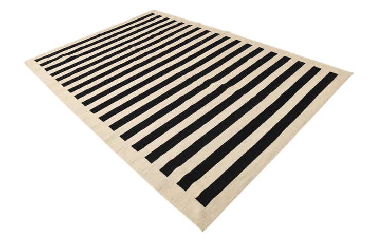 6' 10 x 9' 9 Hand Woven Kilim Modern Wool Rug